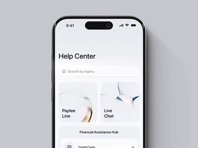 Paytee - Help Center & Chat animation app bank chat dark digital finance graphic design help center mobile motion red ui white