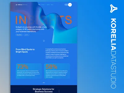 Website Korealia Data Studio ai figma ui ux webdesign