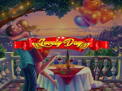 Online casino game "Lovely Day" - Logo Splashscreen design design digital art digital design gambling gambling art gambling design game art game design graphic design illustration logo logo development logotype love slot love themed slot design slot machine splashscreen valentines slot valentines themed