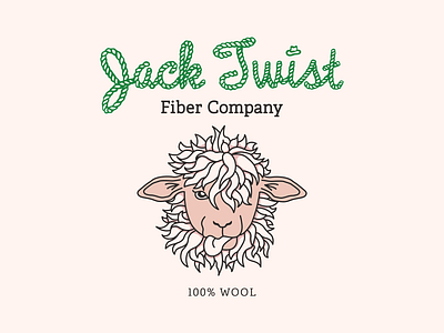 Jack Twist Logo Design logo sheep yarn