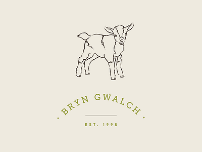 Bryn Gwalch Logo Design farm goat logo