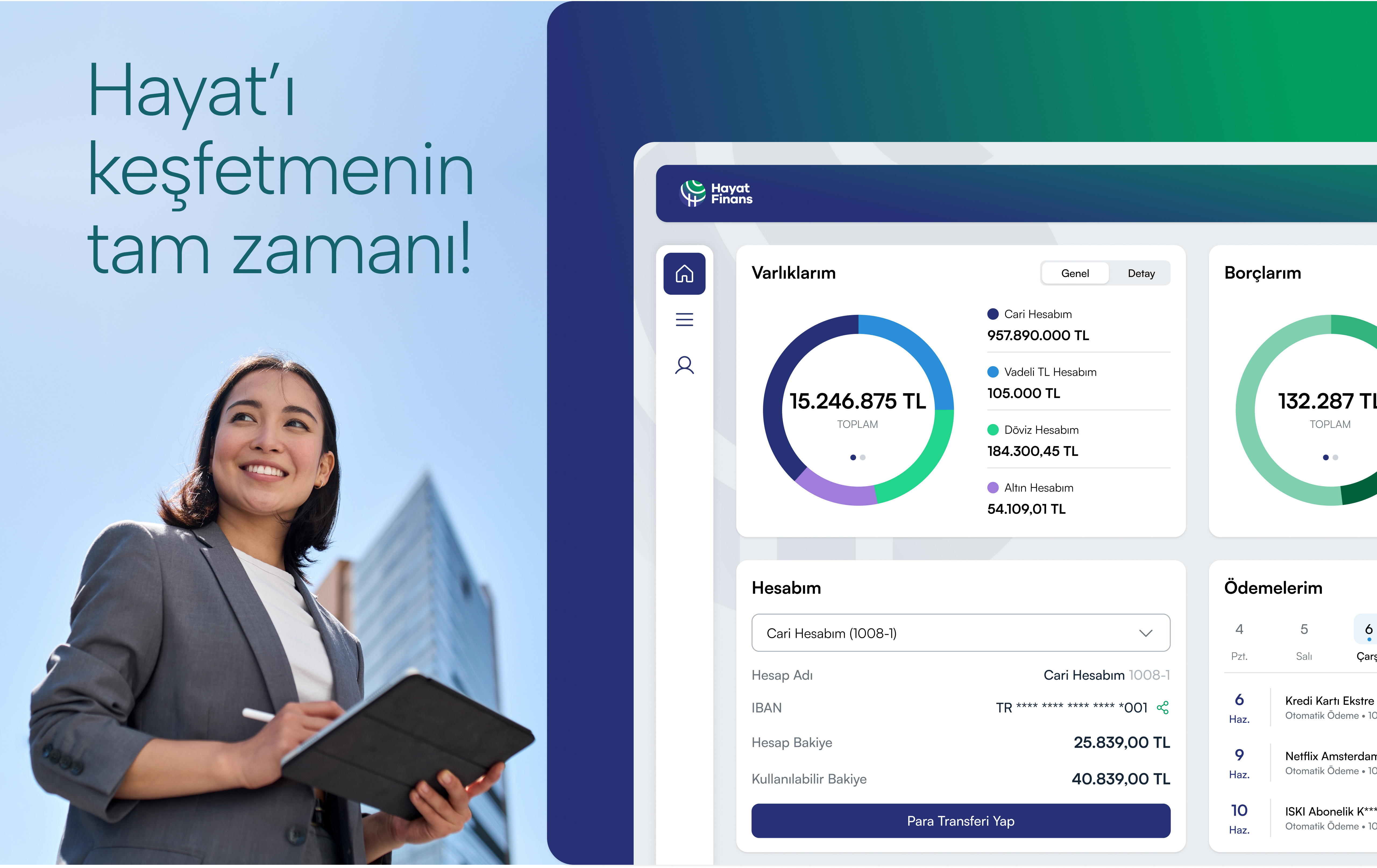 HAYAT Finans Digital Banking Platform Design | Commercial banking charts banking dashboard banking transfer business banking chart dashboard desktop design digital bank platform digital banka digital banking design hayat finans hayat holding mobile banking paypal turkish turkish bank voya voya design voya dijital voyadigital
