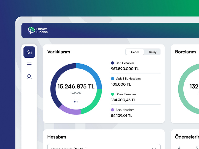 HAYAT Finans Digital Banking Platform Design | Commercial banking charts banking dashboard banking transfer business banking chart dashboard desktop design digital bank platform digital banka digital banking design hayat finans hayat holding mobile banking paypal turkish turkish bank voya voya design voya dijital voyadigital