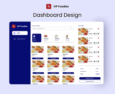 Food Dashboard Design app design graphic design illustration landing page logo ui ux vector