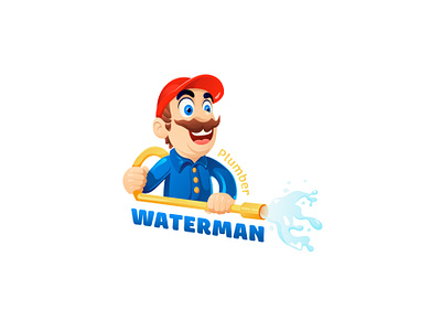 Waterman | Plumber design graphic design illustration logo typography vector