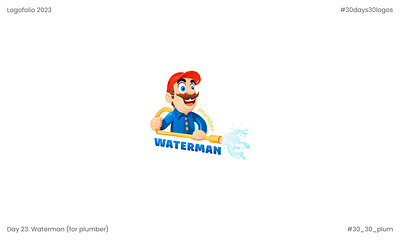 Waterman | Plumber design graphic design illustration logo typography vector