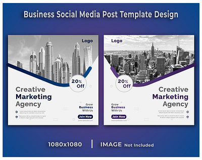 Business Social Media Post Template Design animation branding design graphic design vector
