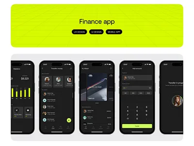 Finance app app design product design ui ux