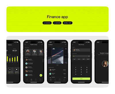 Finance app app design product design ui ux
