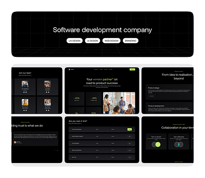 Software development company website design product design ui ux web design