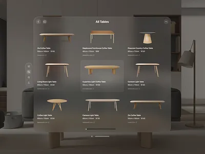 VisionPro Apartment E-Commerce App 3d apple ar branding design ecommerce graphic design illustration ios ios app landing landing page logo ui ux virtual reality visionpro visionpro ecommerce vr web design