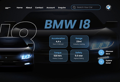 Car Landing Page | UI Design ui webdesign landingpage