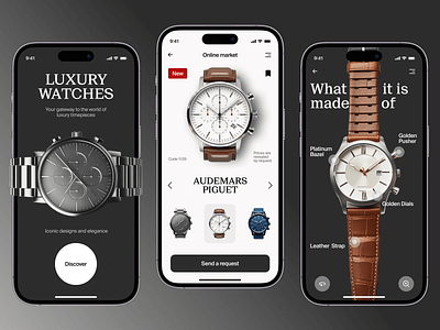 LuxWatch - Mobile App Concept dailyui
