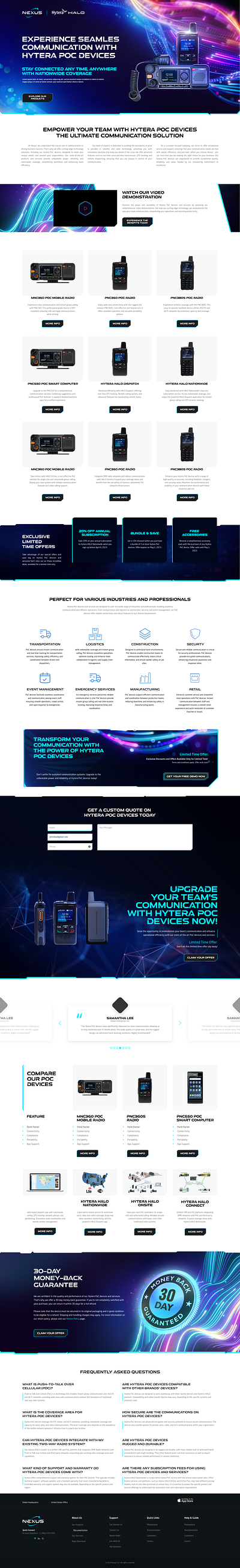 Landing Page UI UX Design by Umair Hafeez on Dribbble