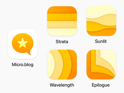 A family of icons for Micro.blog icon