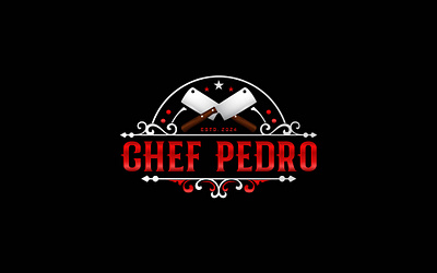 Logo design concept for "Chef Pedro" brand identity chef logo logo