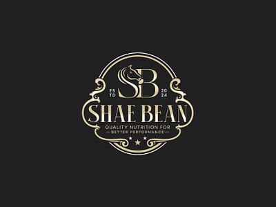 Logo design concept for "Shae Bean" brand identity horse logo logo