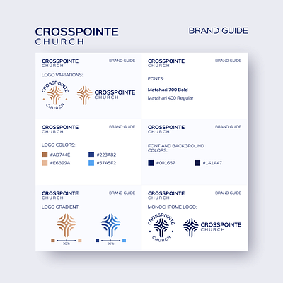 Cross Pointe Church Brand Guide brand guide