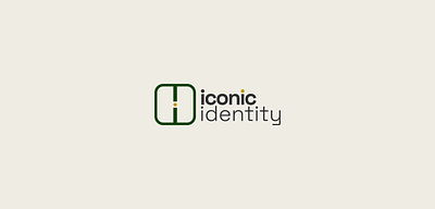 iconic identity brand exploration earth green i icon letter logo