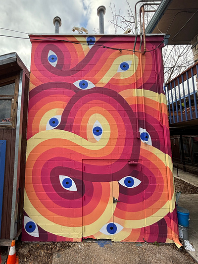 Eye mural mural