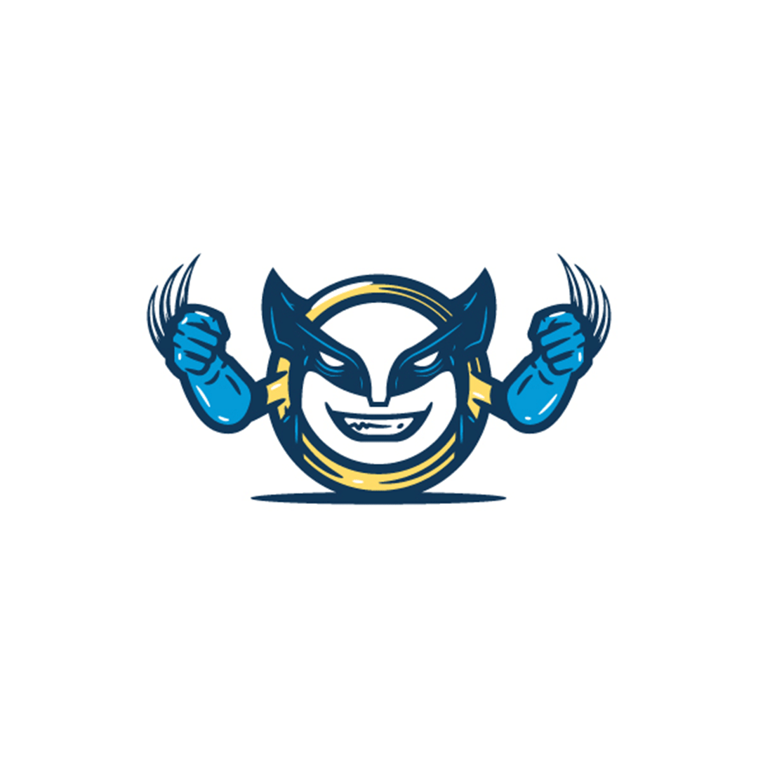 WolveRING character design esports graphic design idea illustration logo mascot vector wolverine wolvering xmen