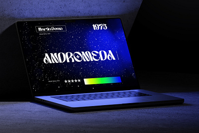 ANDROMEDA* - Layout Design brand identity branding design font graphic design logo typography ui