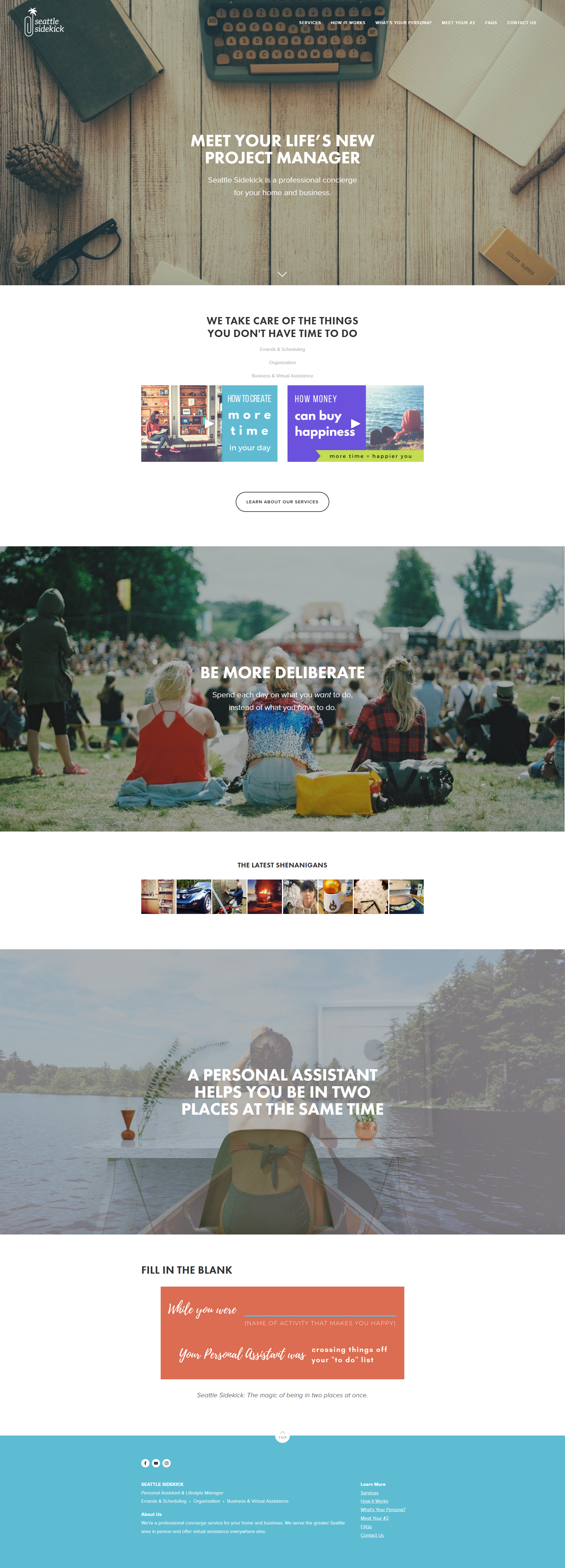Personal Assistant Services copywriting squarespace web design