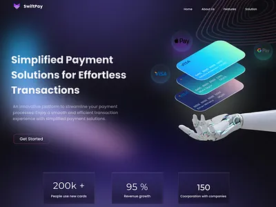 Payment - Hero Section 3d ai artificial branding graphic design intelegent payment ui ux