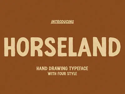 Horseland - Vintage Display Font branding display display font display typeface family font font family fonts handwritten handwritten font modern movie poster sans serif serif typeface typography vintage vintage font vintage style