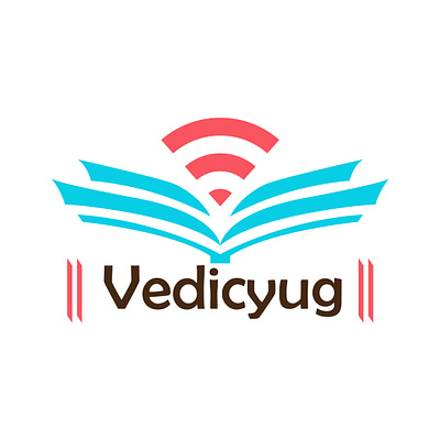 Vedic yug (logo type) branding logo