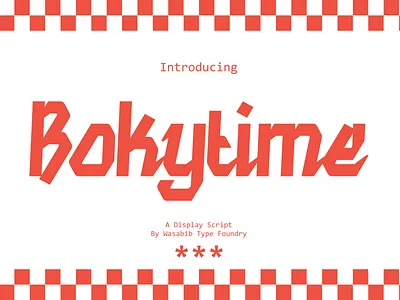 Bokytime - Script Display Font bold script branding caligraphy display font font movie opentype poster script script display script display font typeface typography
