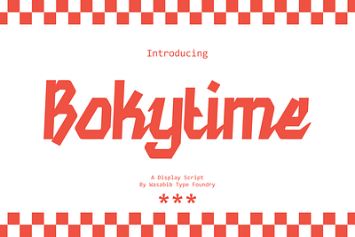 Bokytime - Script Display Font bold script branding caligraphy display font font movie opentype poster script script display script display font typeface typography