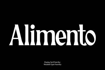 Alimento - Serif Font branding display display font fancy font font fonts modern modern serif movie packaging poster sans serif serif serif font typeface typography