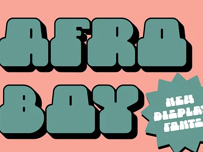 Afroboy - Retro Style Display Font bold font branding classic display font extra bold font font logotype modern movie open type poster retro retro font retro style typeface typography vintage font vintage style