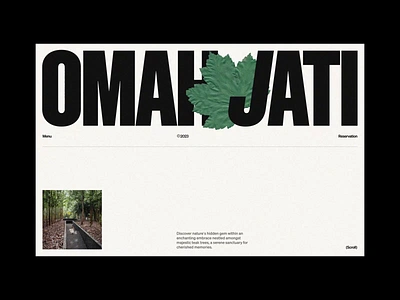 Omah Jati - Private Villa Website animation architecture booking clean design experiences hostel hotel layout minimal minimalist product design resort stay typography ui ux villa web design website