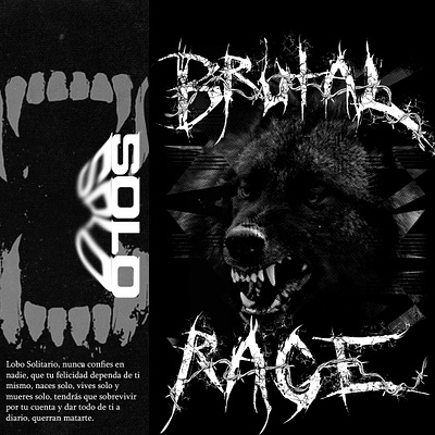 Brutal Rage art black brutal dark design graphic graphic design rage