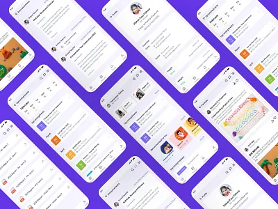 Preschool App creative art design figma ui