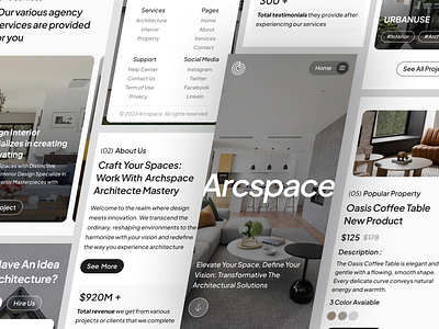 Architecture Agency - Responsive agency apartment architect agency architecture agency company company profile design design agency home page interface interior landing page landing page design mobile property real estate responsive web agency web design website agency