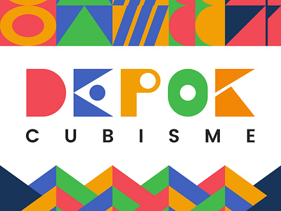 Depok Cubisme - Free Font abstract branding display font free free font freebie headline logo logos title type typeface unique