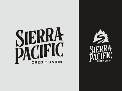 Sierra Pacific Credit Union Logo bank branding credit union financial identity logo nevada