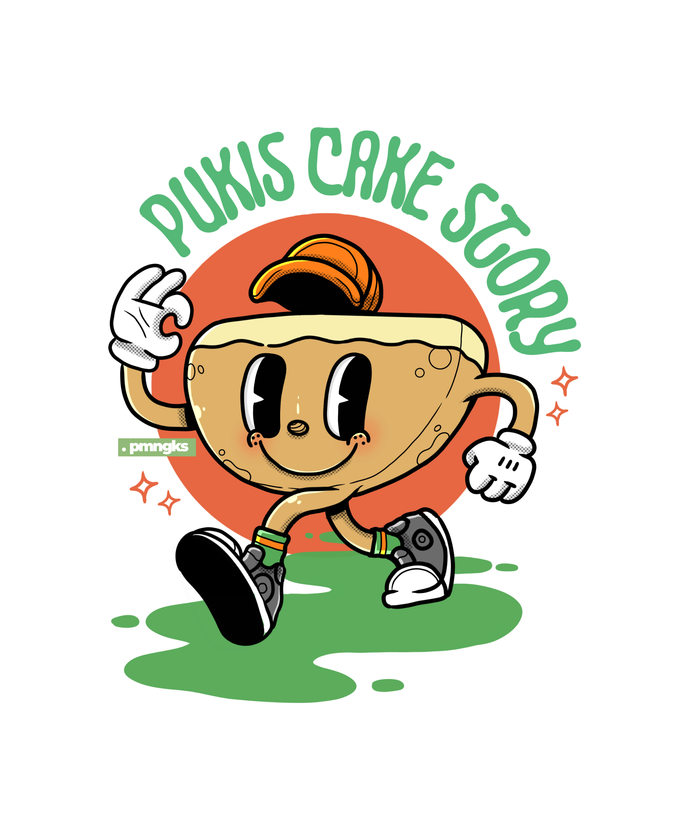 a PUKIS CAKE Story branding comic design graphic design illustration illustrator ilustrasi logo logo branding mascot mascot logo poster design retro retro illustration vector vector illustration
