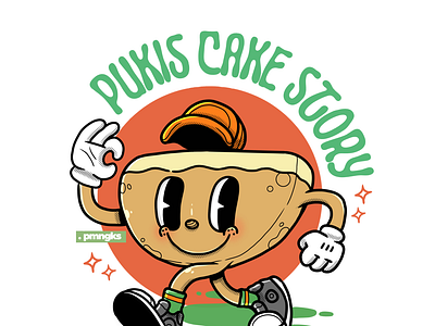 a PUKIS CAKE Story branding comic design graphic design illustration illustrator ilustrasi logo logo branding mascot mascot logo poster design retro retro illustration vector vector illustration