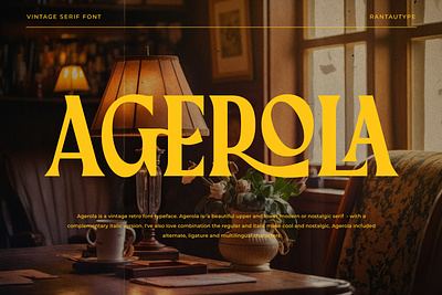 Agerola Vintage Serif Font retro