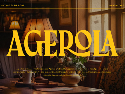 Agerola Vintage Serif Font retro