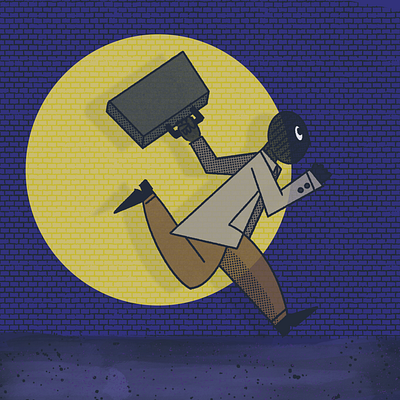 Thief in the night character design digital art illustration ipad