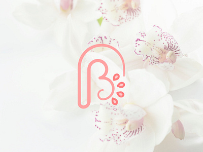 B letter | Logo b brand branding design flower graphic graphic design graphic designer icon initial letter line logo logotypes organic logo