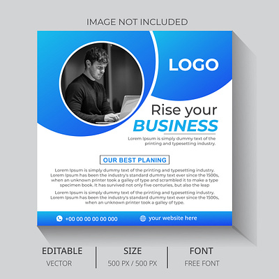 Business Social Media Post ads banner bg vect blue design business marketing business social media byzed ahmed corporate banner marketing banner social media post design]