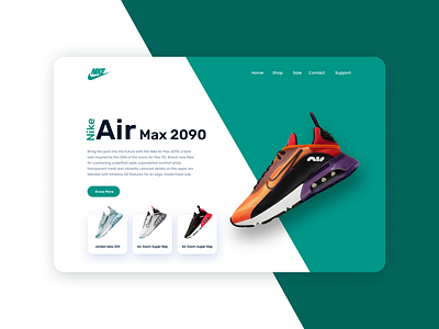 Shoes landing Screen branding design graphic design ui ux website