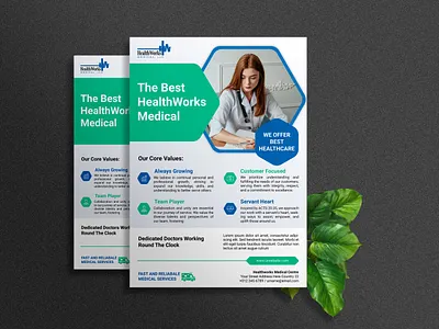 Medical Flyer Design flyer flyer design graphic design illustrator medical flyer photoshop