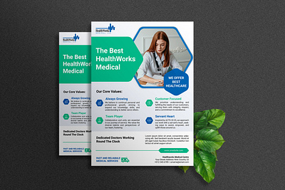 Medical Flyer Design flyer flyer design graphic design illustrator medical flyer photoshop